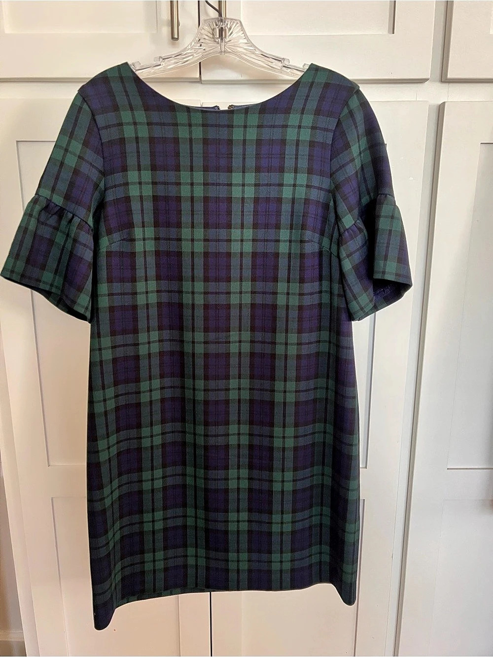 vineyard vines Plaid Mini Dress in Blue & Green Size 4